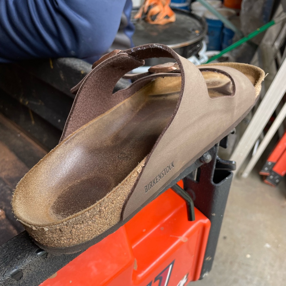Barely worn size 14 Birkenstocks.